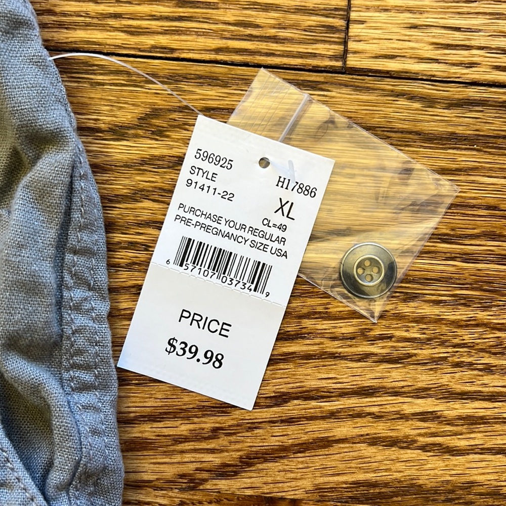 NWT Motherhood Maternity linen blend pants